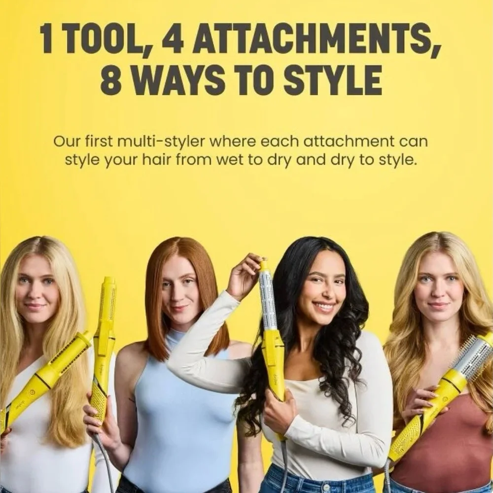 Drybar Yellow All Inclusive Air + Active Heat 8 in 1 Multi-Styler